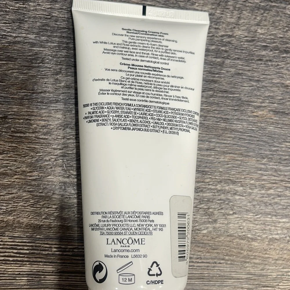 Lancome crème radiance creamy foam face cleanser